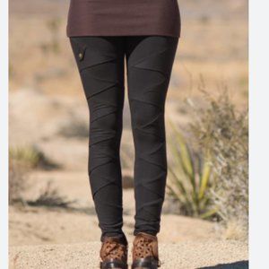 Nomads Hemp Wear Black Albacore Leggings Size Med